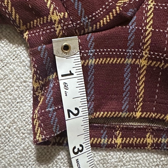 POPULAR BASICS Plaid Outfit 2-pc Crop Top Skort Stretch Junior’s M - Picture 14 of 16